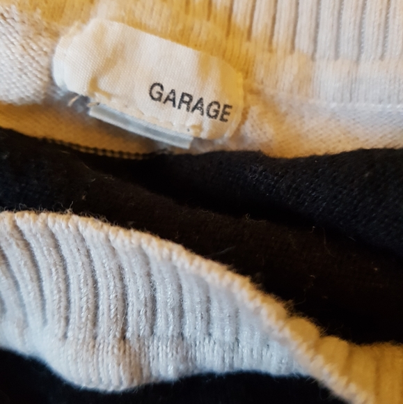 GARAGE black and white striped sweater dress - Picture 3 of 3